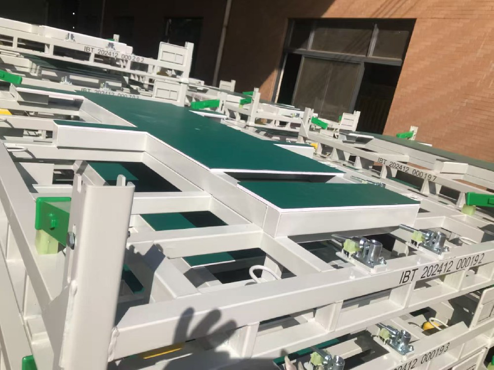 PVC plastic steel plate battery pack turnover frame pad